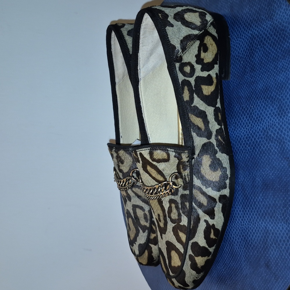 Sam Edelman Lorraine Calf Leather Loafers with Chain Detail sz. 8M (#1724) - Picture 3 of 16